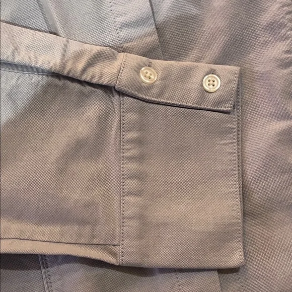 Light Blue tailored Cropped Blouse - Picture 6 of 6